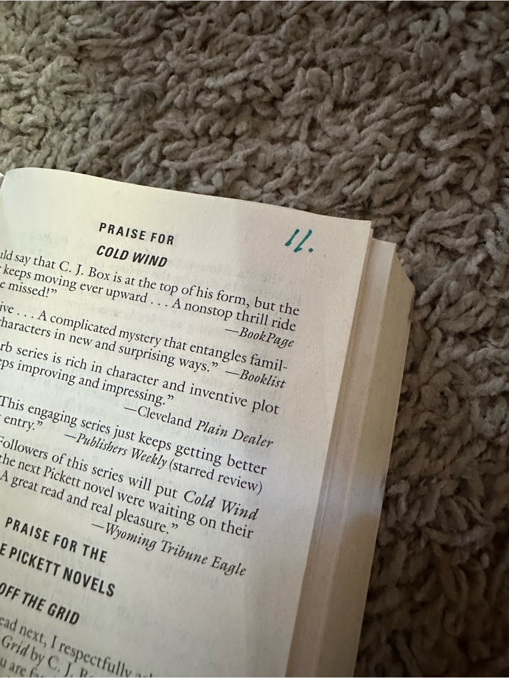 C.J. Box Cold Wind Book - Picture 6 of 7